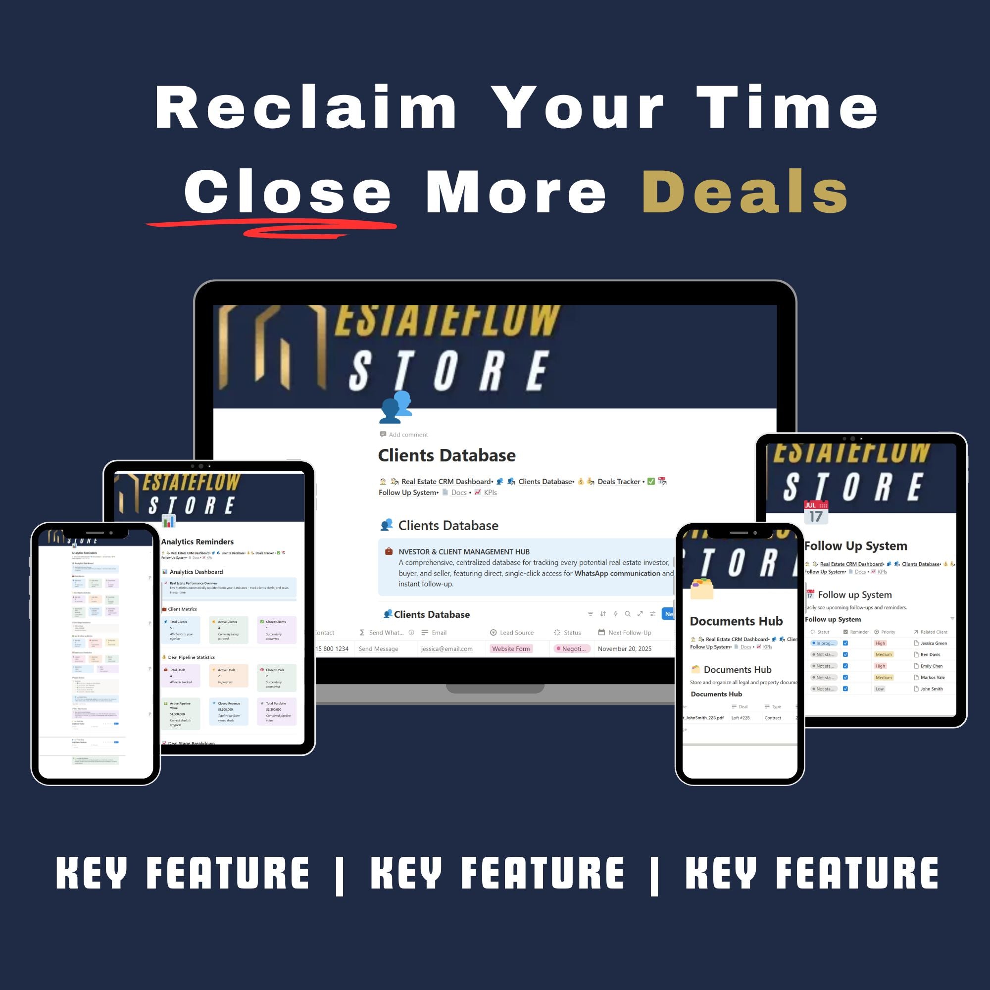 EstateFlow CRM | All-in-One Notion System (Lifetime Access)